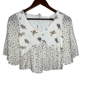 Hollister Floral Short Sleeve Top